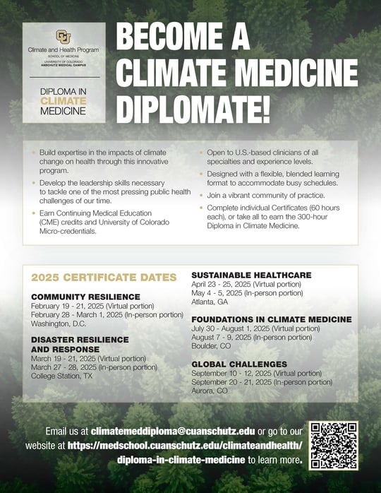 Become a Climate Medicine Diplomate Flyer FINAL