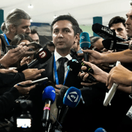 Yalchin Rafiyev, lead negotiator for the host country, Azerbaijan, on Friday as the United Nations climate summit headed into overtime.Credit...Rafiq Maqbool/Associated Press