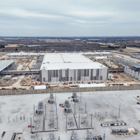 Construction is ongoing on the first phase of Microsoft’s data center project in Mount Pleasant.